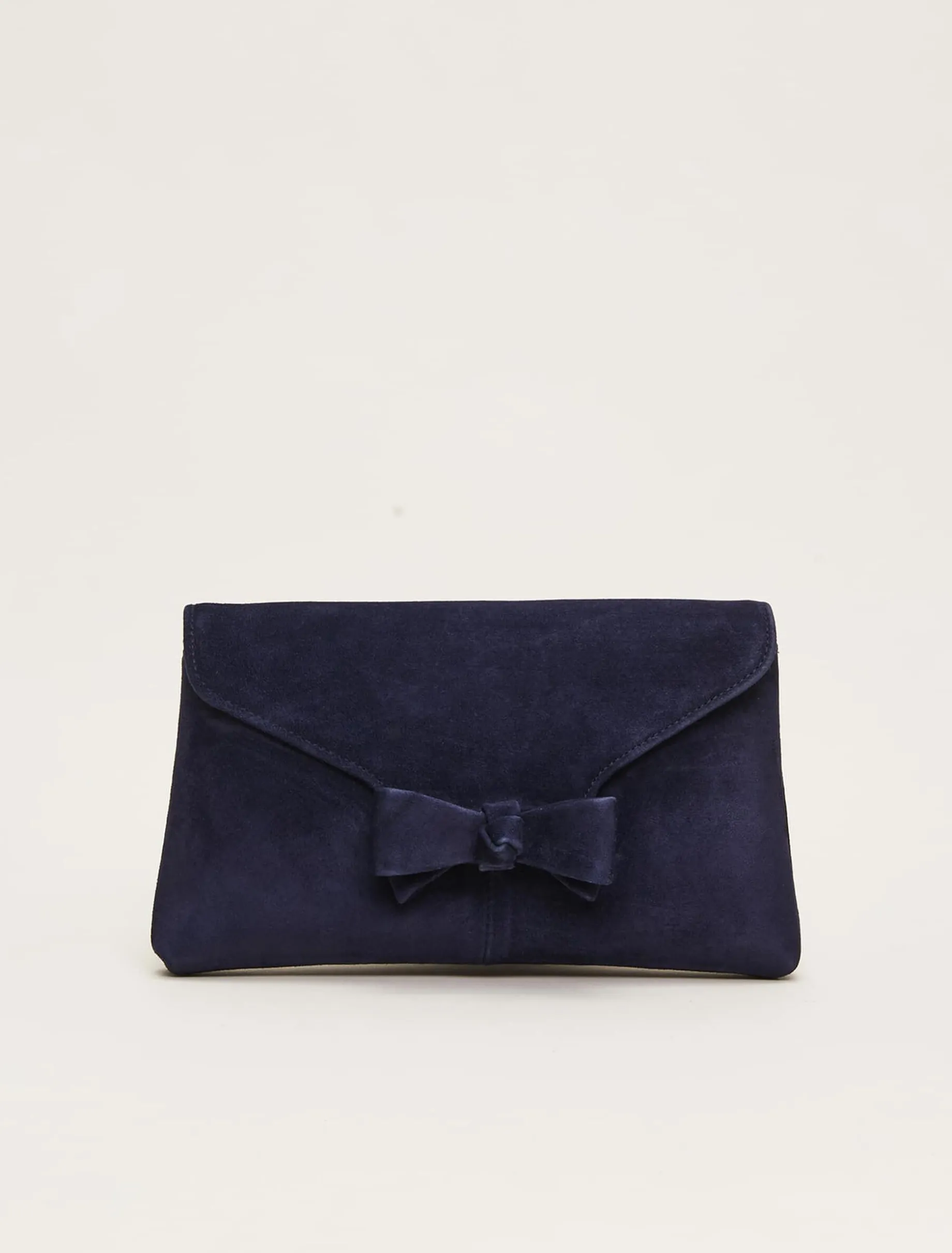 Bags^Phase Eight Structured Bow Clutch Navy