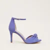 Occasion Shoes^Phase Eight Suede Knot Front Heeled Sandal Foxglove Blue