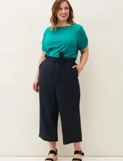 Trousers & Shorts^Phase Eight Sydney Linen Culottes Black