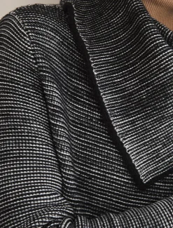 Coats^Phase Eight Talia Tweed Knit Coat Grey/Black