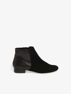 Boots^Phase Eight Tammy Textured Flat Boots Black
