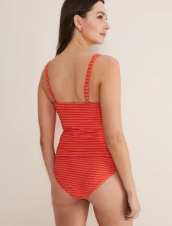 Swimwear^Phase Eight Thea Striped Tankini Bottoms Orange/Pink