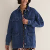 Jackets^Phase Eight Tianna Oversized Shacket Denim