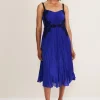 Dresses^Phase Eight Tiffany Lace Pleated Midi Dress Cobalt