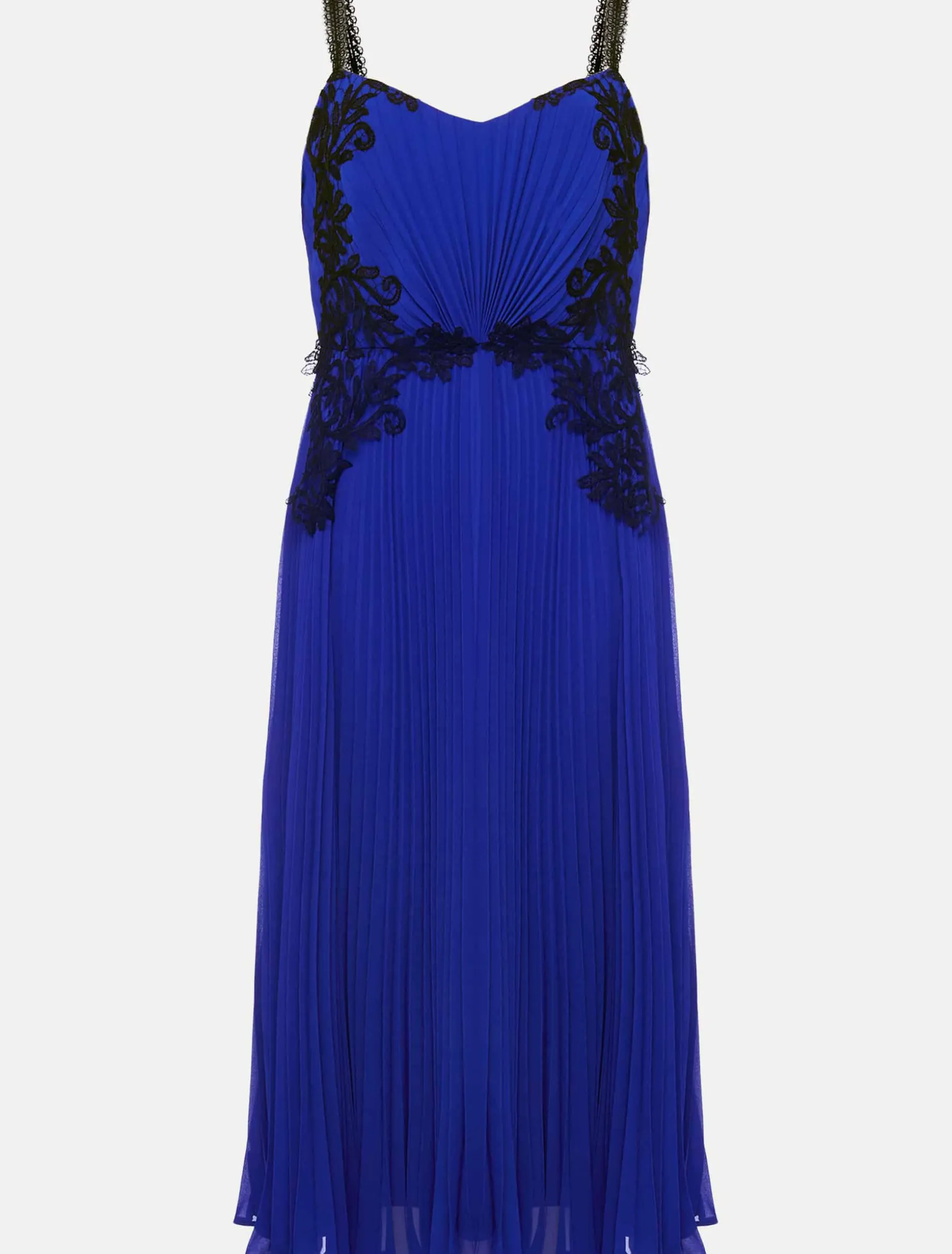 Dresses^Phase Eight Tiffany Lace Pleated Midi Dress Cobalt
