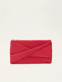 Bags^Phase Eight Twist Front Clutch Bag Lipstick