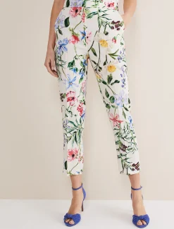 Trousers & Shorts^Phase Eight Ulrica Floral Cigarette Trousers Multi-Coloured