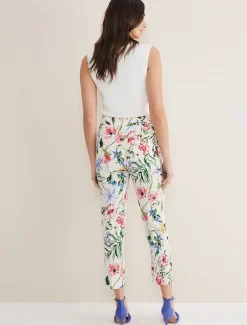Trousers & Shorts^Phase Eight Ulrica Floral Cigarette Trousers Multi-Coloured