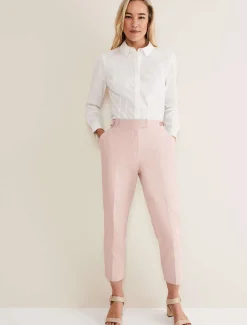 Trousers & Shorts^Phase Eight Ulrica Straight Leg Trousers Pale Pink
