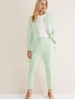 Trousers & Shorts^Phase Eight Ulrica Straight Leg Trousers Pistachio