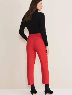 Trousers & Shorts^Phase Eight Ulrica Straight Leg Trousers Red