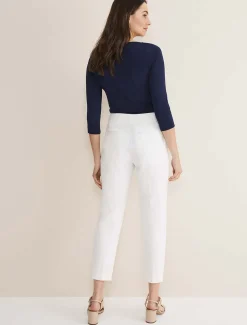 Trousers & Shorts^Phase Eight Ulrica Straight Leg Trousers White