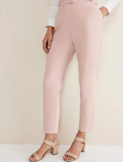 Trousers & Shorts^Phase Eight Ulrica Straight Leg Trousers Pale Pink