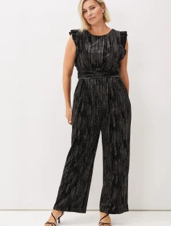 Dresses^Phase Eight Victoriana Sparkle Jumpsuit Black