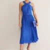 Dresses^Phase Eight Yas Twist Neck Dress Azure Blue