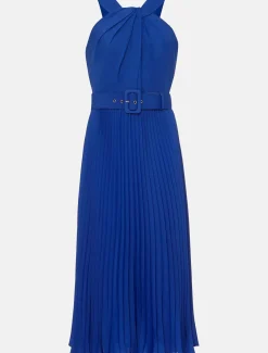 Dresses^Phase Eight Yas Twist Neck Dress Azure Blue