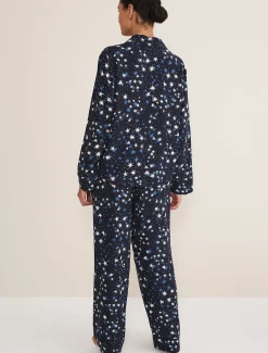 Pyjamas^Phase Eight Zeba Star Print Pyjama Set Navy