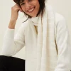 Scarves & Ponchos^Phase Eight Zeny Zebra Jacquard Scarf Winter White