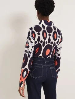 Shirts & Blouses^Phase Eight Zuri Print Blouse Orange/Multi